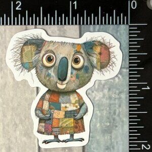 🌀10/$10🌀 Retro Spooky Patchwork Object Waterproof Vinyl Sticker Decal